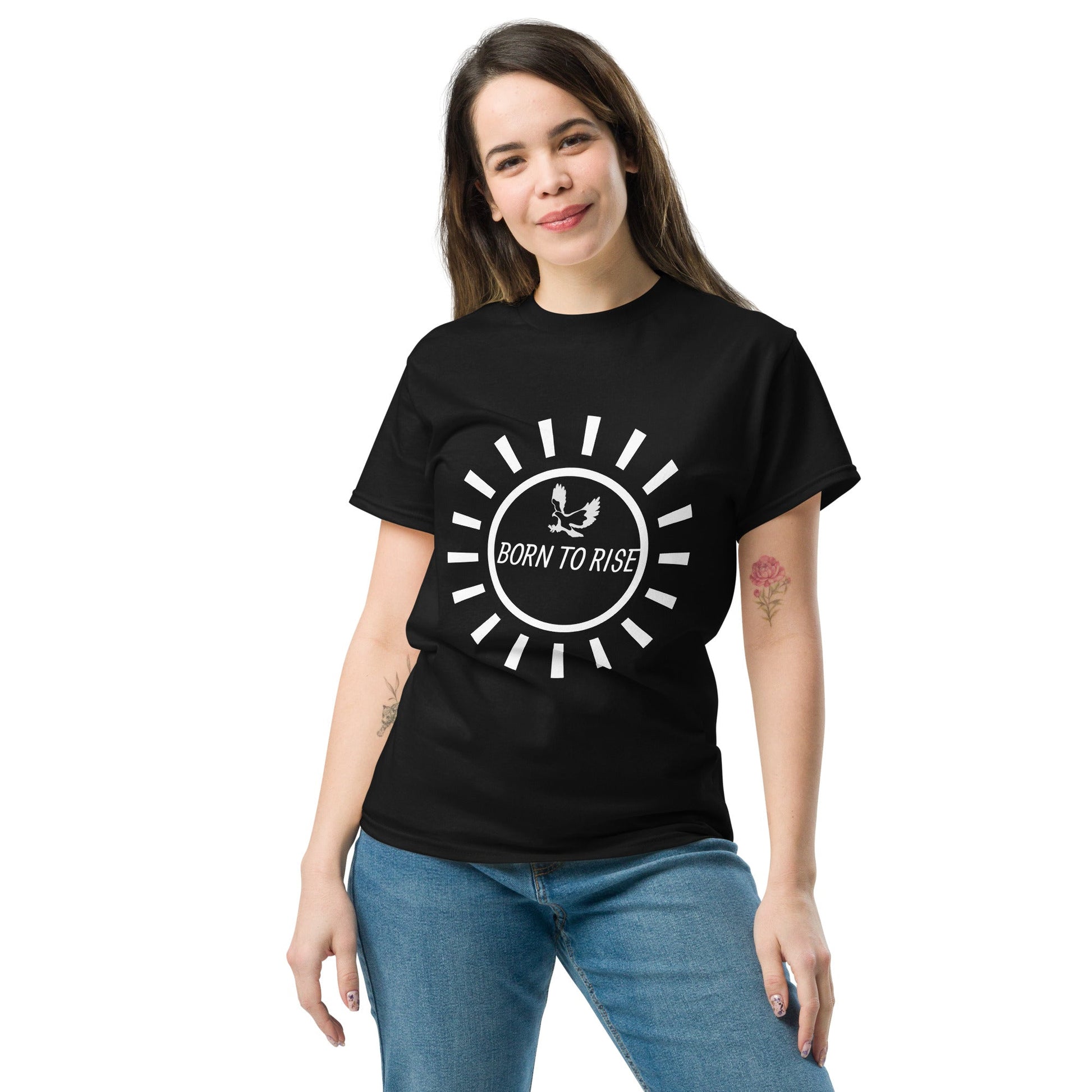 T-shirt “Born to Rise” Collection Rêve Zénith | Style Inspirant & Confort Premium - rêve zénith