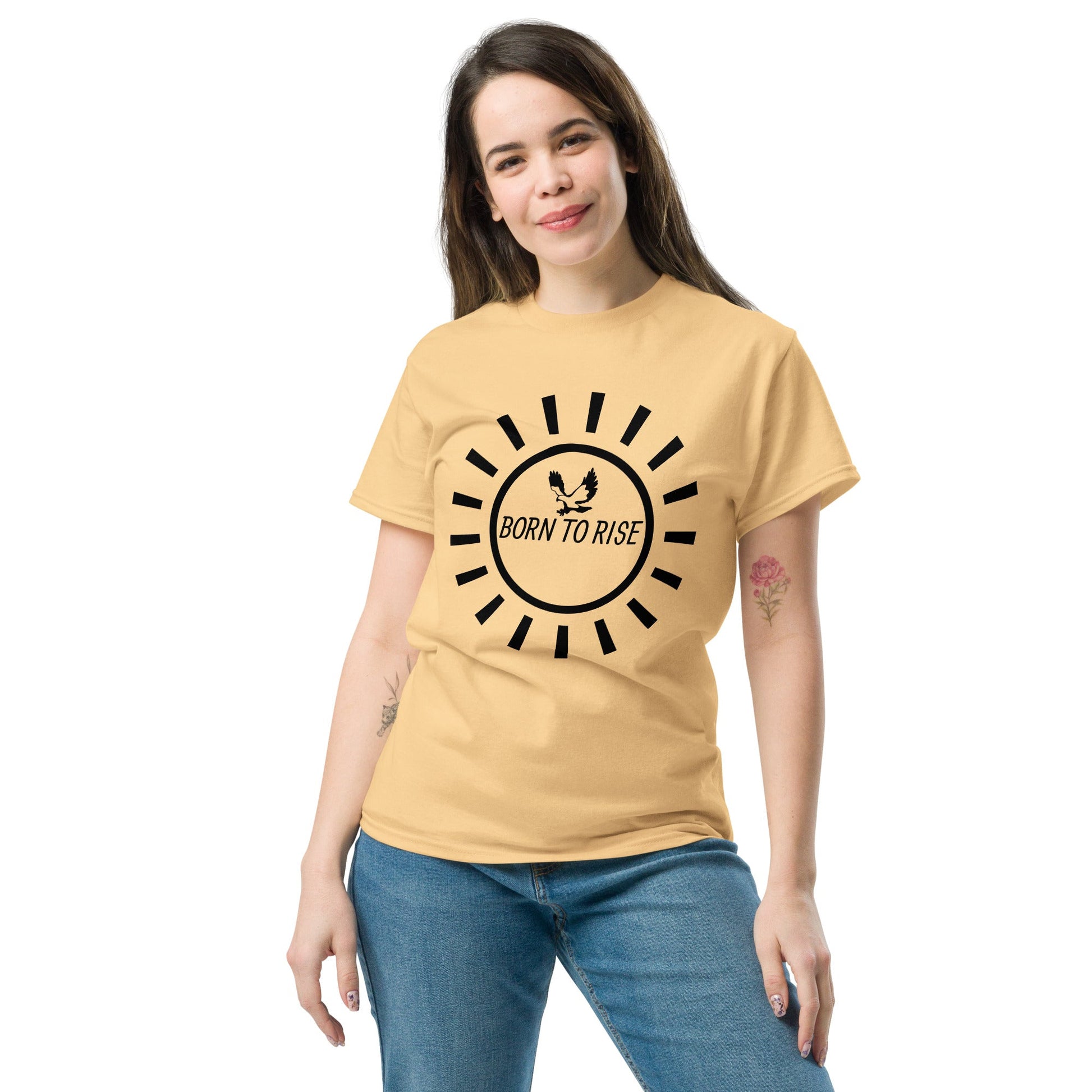 T-shirt “Born to Rise” Collection Rêve Zénith | Style Inspirant & Confort Premium - rêve zénith