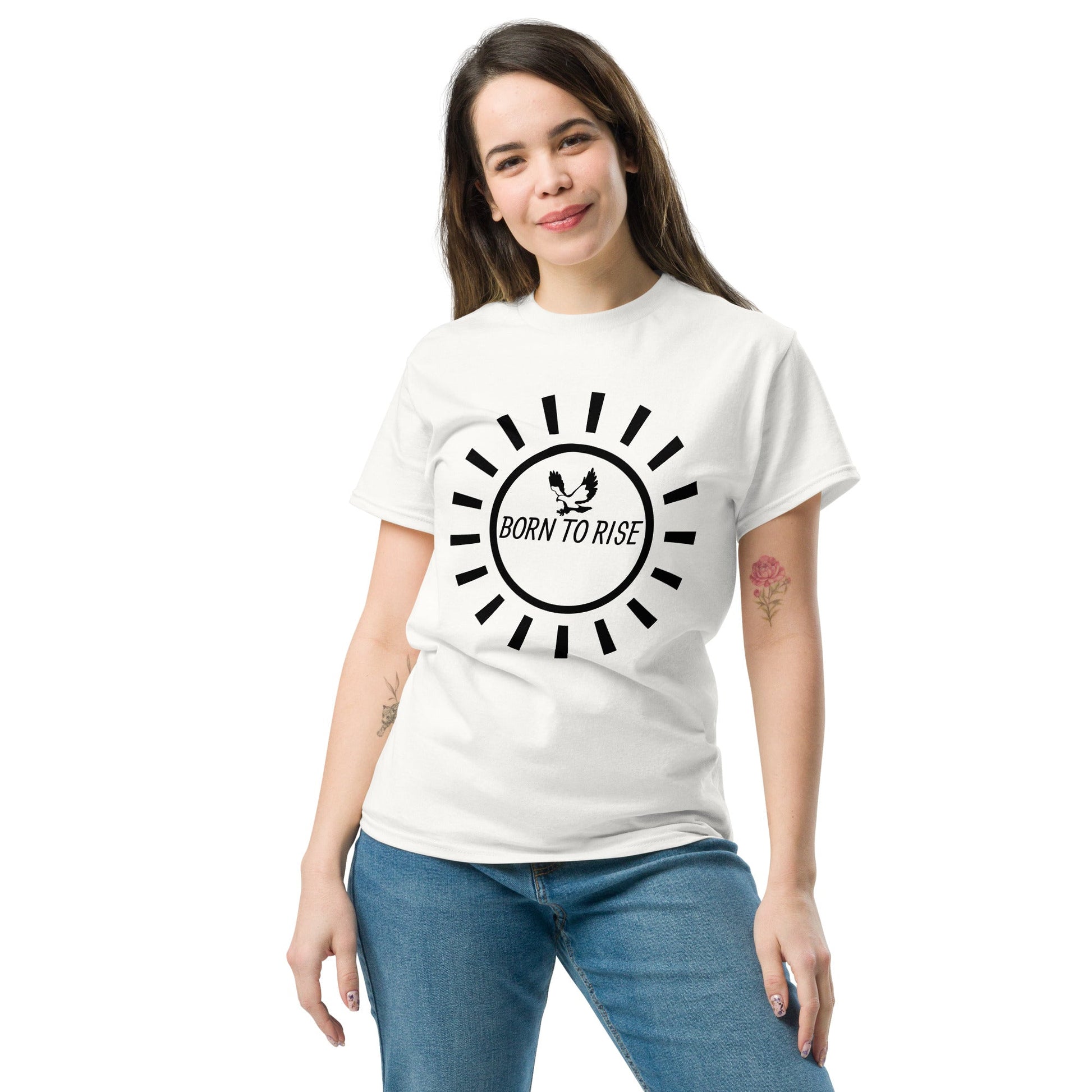 T-shirt “Born to Rise” Collection Rêve Zénith | Style Inspirant & Confort Premium - rêve zénith